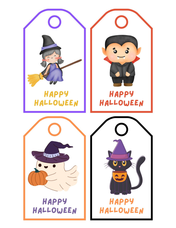 printable Halloween tags