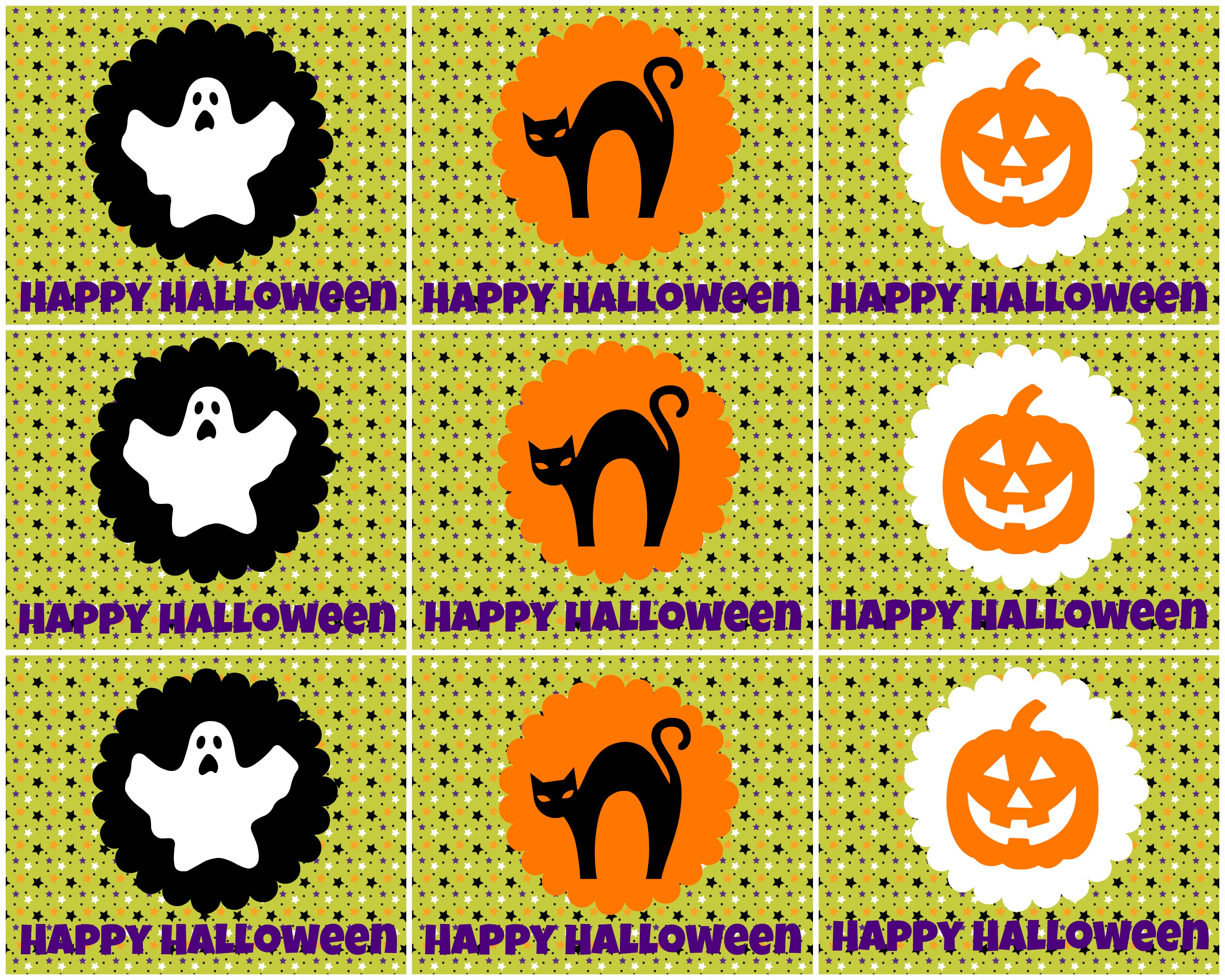 free printable Halloween tags