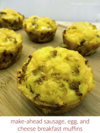 Make-Ahead Sausage, Egg, and Cheese Breakfast Muffins
