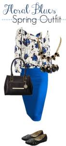 Floral Blues Spring Outfit