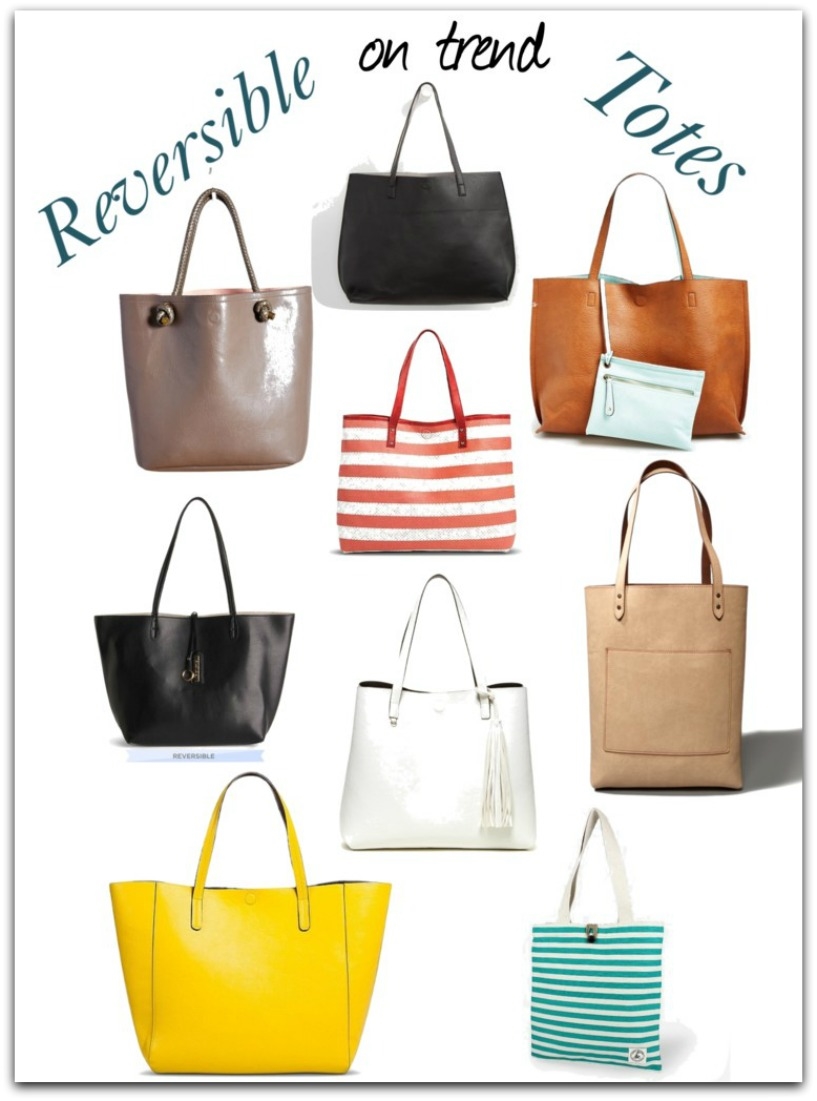 on trend reversible totes