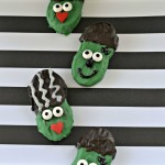 Frankenstein’s Monster and Bride of Frankenstein Cookies