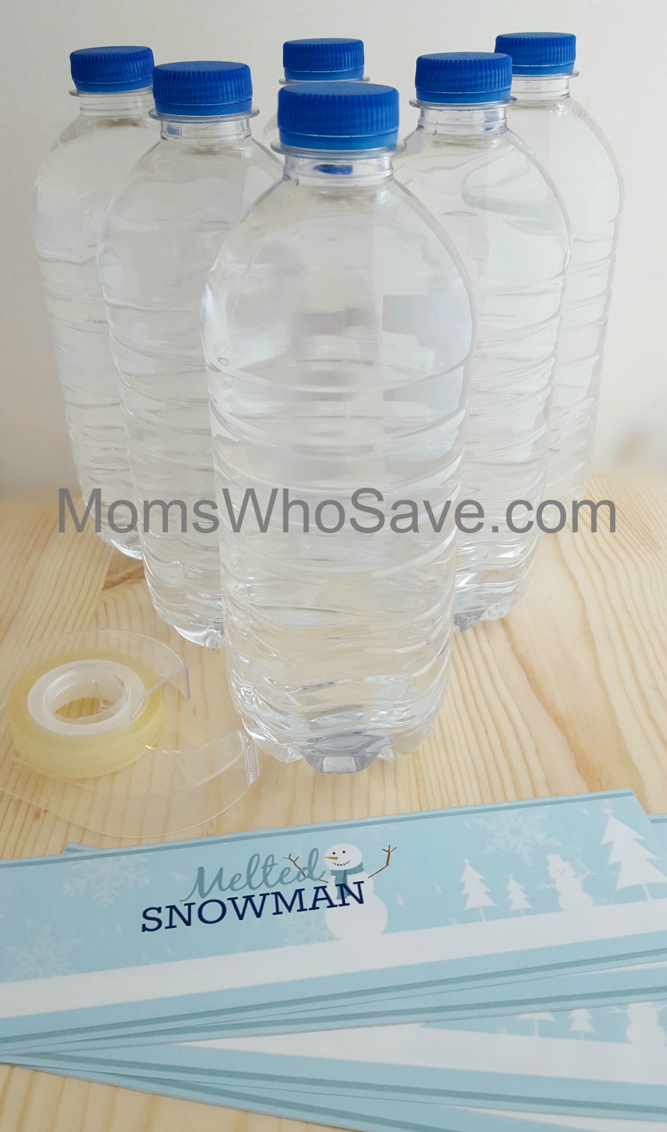 Free Printable Melted Snowman Water Bottle Labels Easy Diy Momswhosave Com