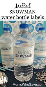 Free Printable Melted Snowman Water Bottle Labels: Easy DIY ...