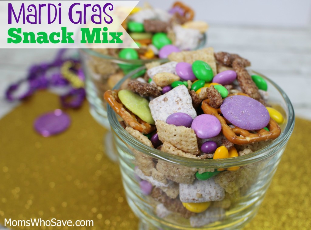 Mardi Gras snack mix