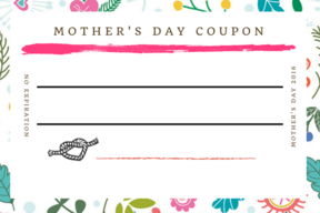 free printable coupon cards for Mother's Day