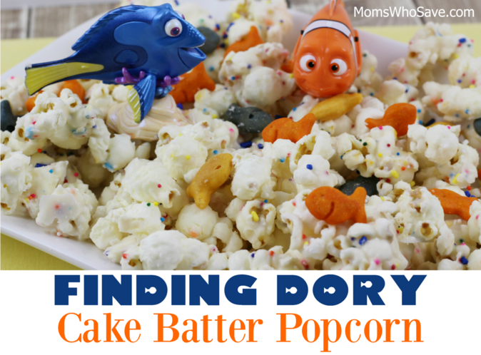 Finding Dory Cake Batter Popcorn