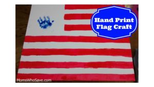 hand print flag craft