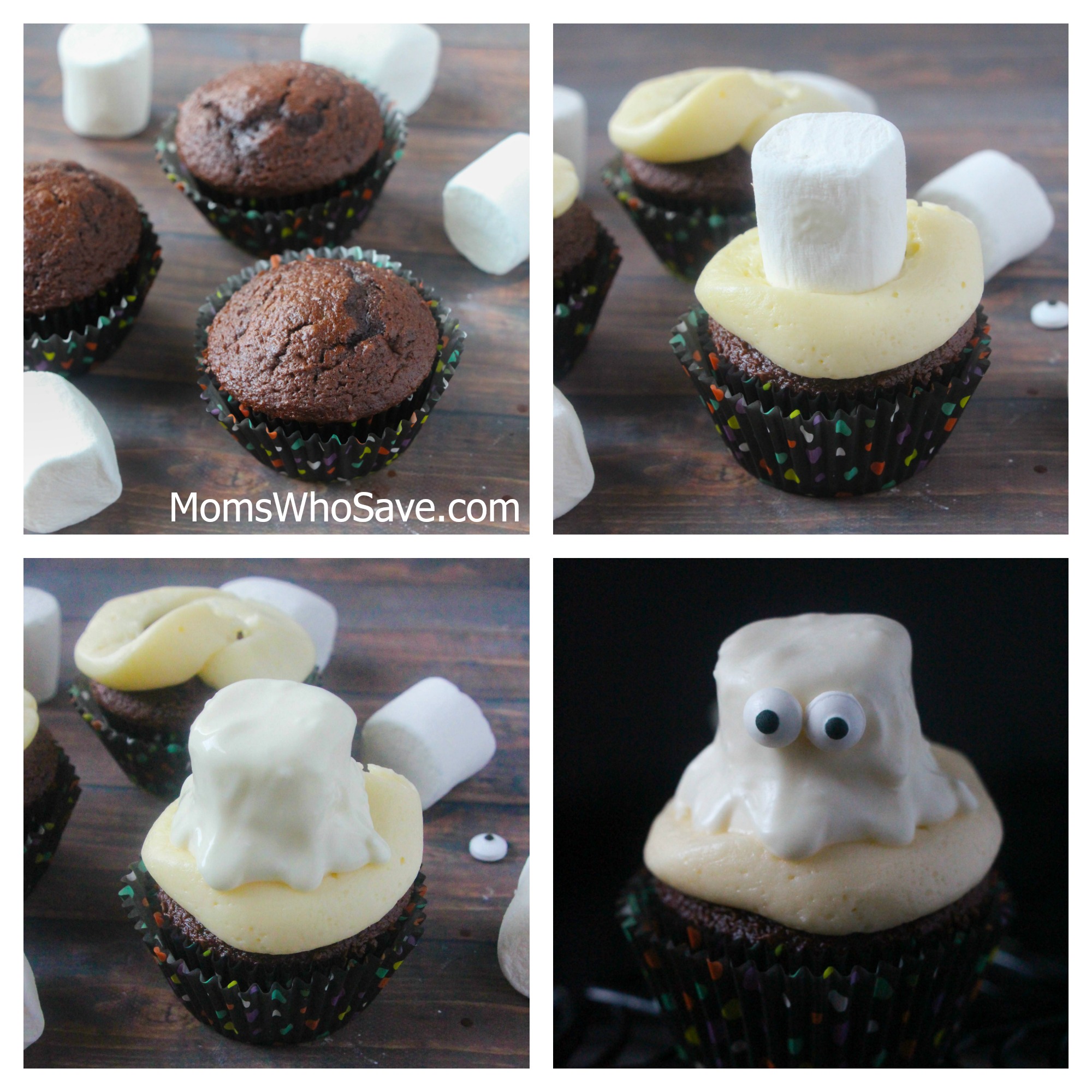 Ghost Cupcakes -- White or Green