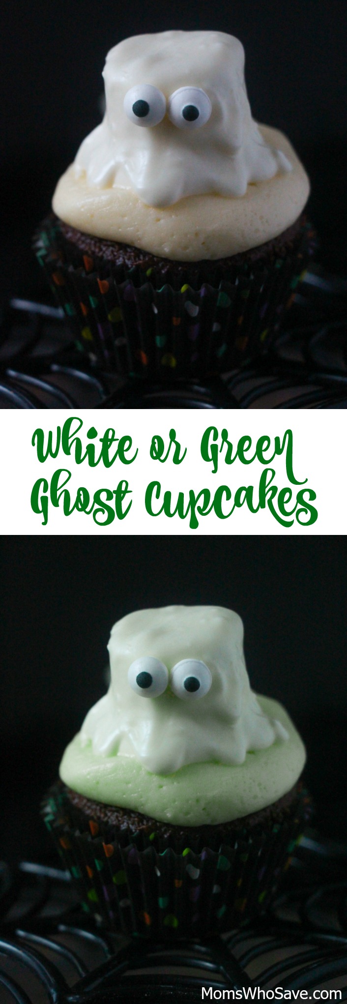 Ghost Cupcakes -- White or Green
