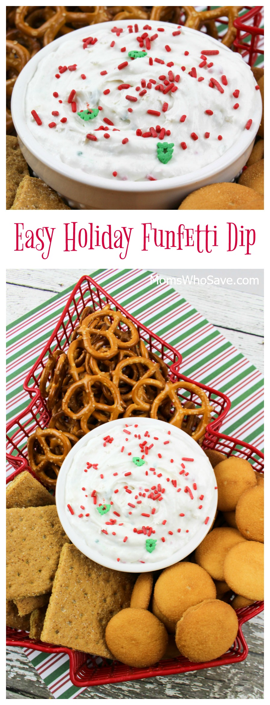 easy holiday funfetti dip