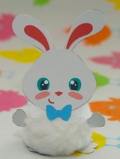 Pom Pom Bunny Craft for Easter or Anytime