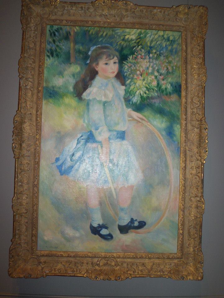 Renoir's Girl with a Hoop at the  National Gallery D.C.