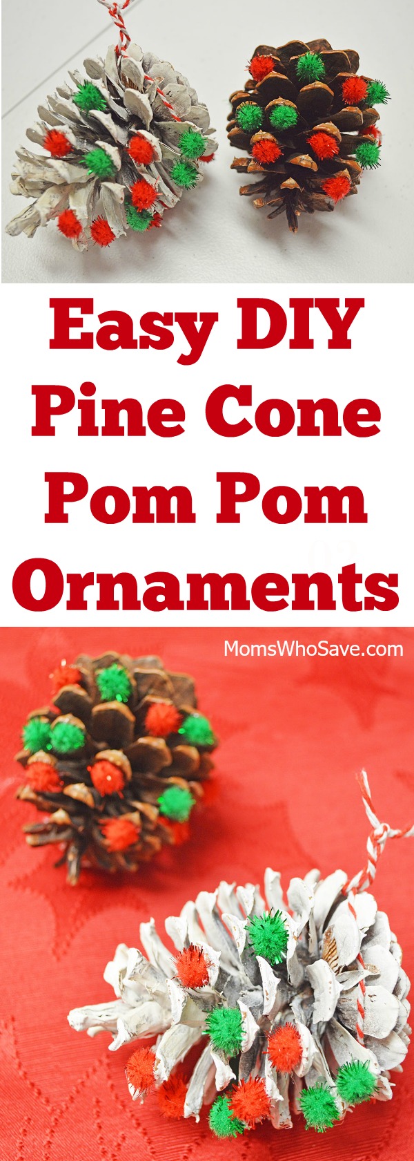 diy pine cone ornaments