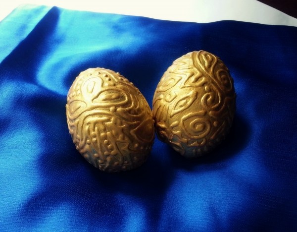 gold easter eggs