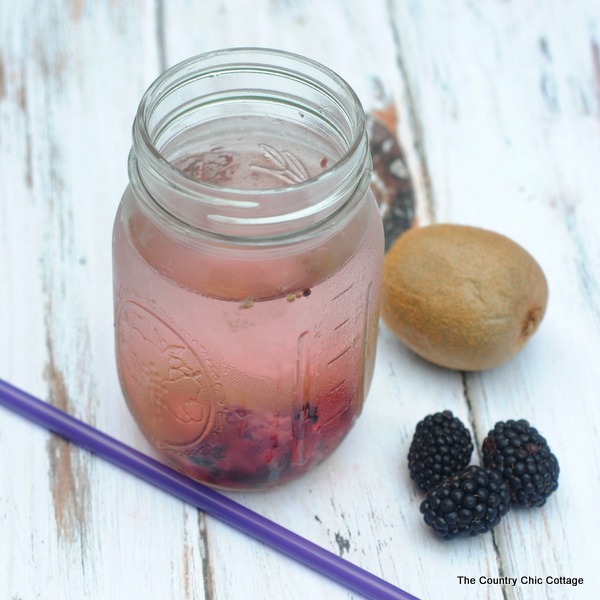 blackberry infused water