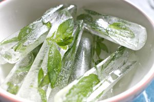 fresh minty ice cube instructions