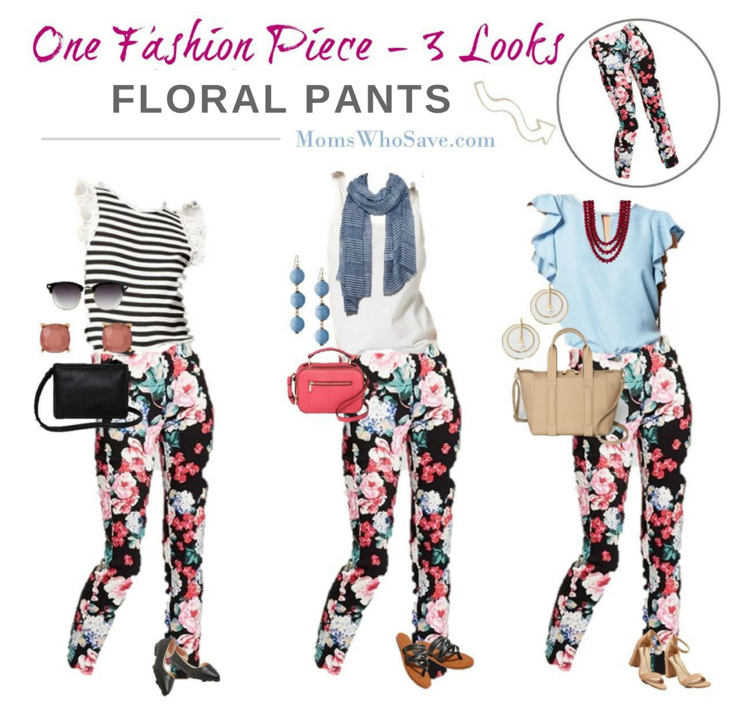 how to wear floral pants