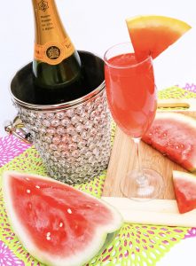 mimosas with watermelon
