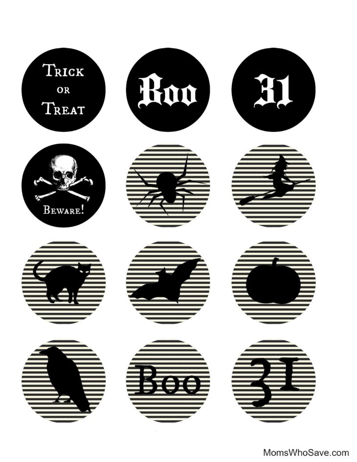 Free Printable Halloween Cupcake Toppers | MomsWhoSave.com