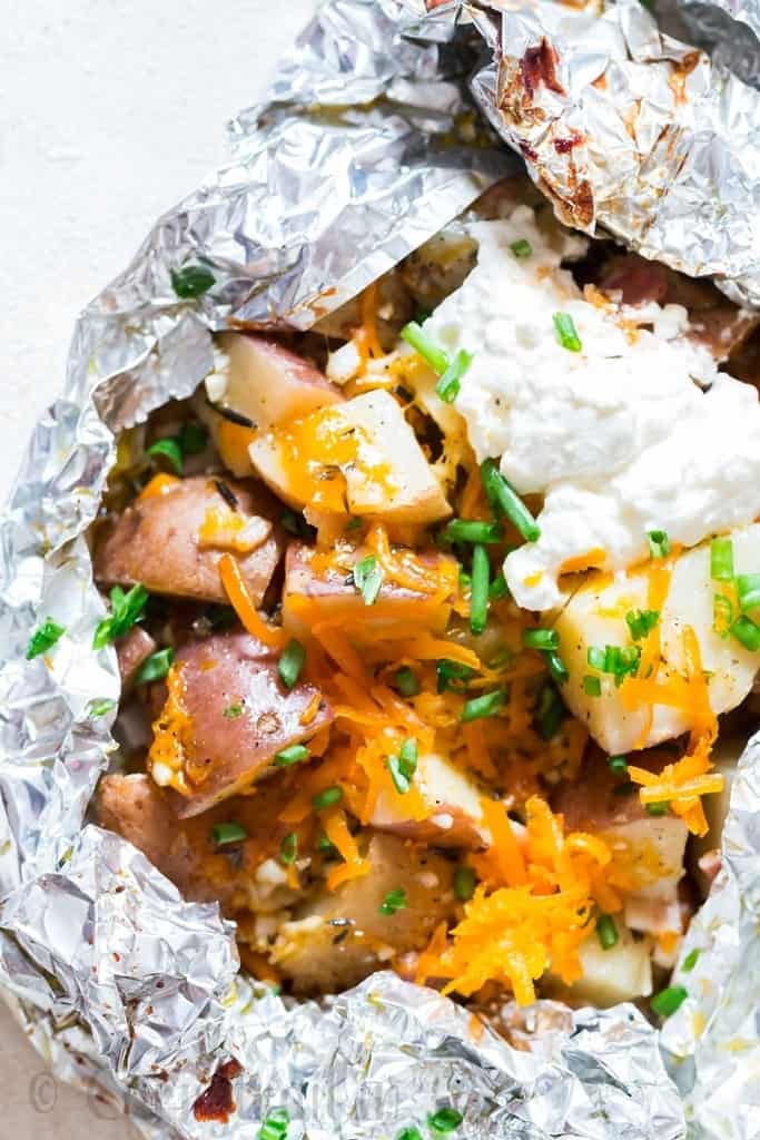 Grilled Potatoes In Foil 7