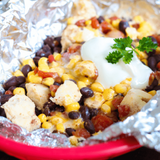 Easy Camping Meals Roundup: 15 Tasty Grilling Recipes 5 Image for Santa Fe Chicken Foil Dinners