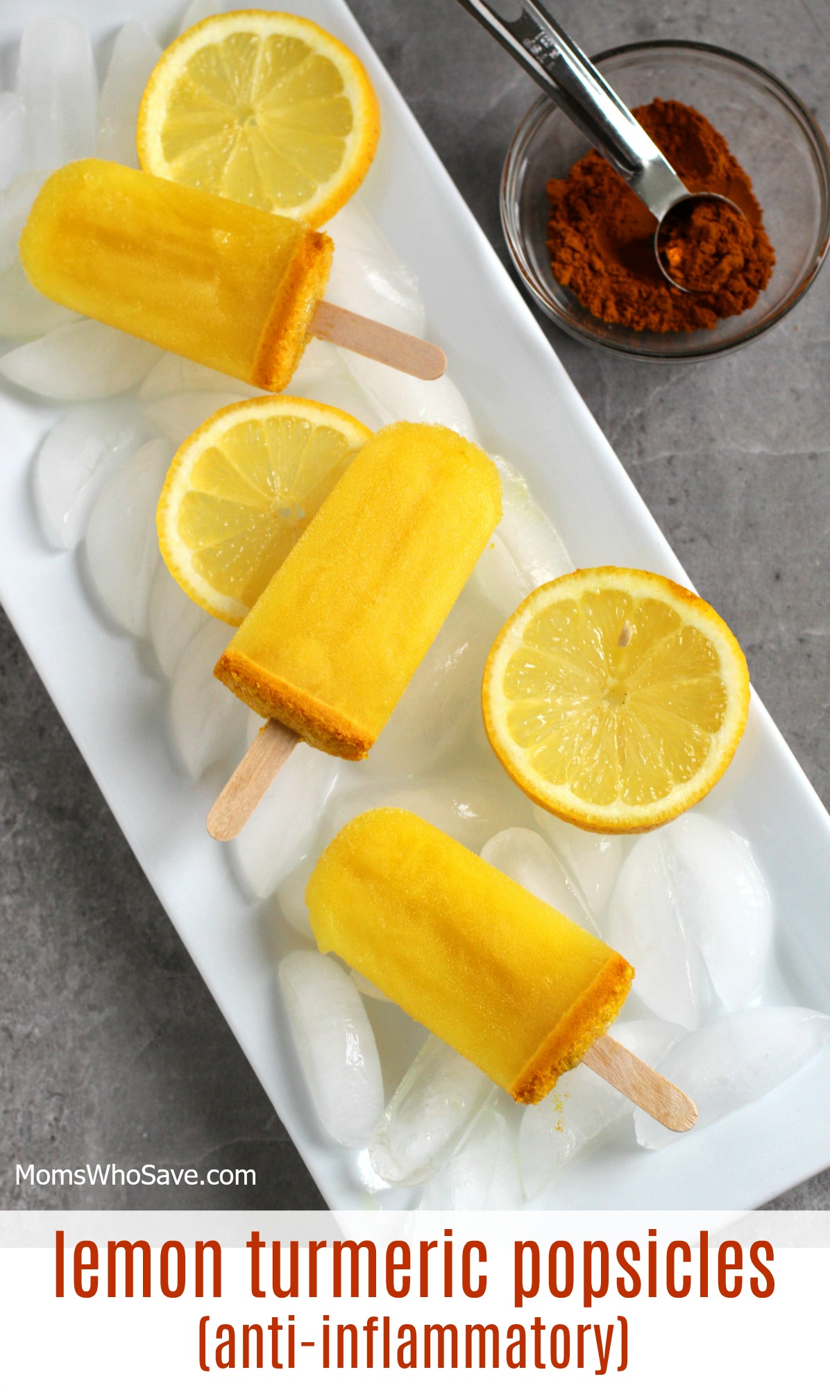 lemon popsicles with turmeric recipe