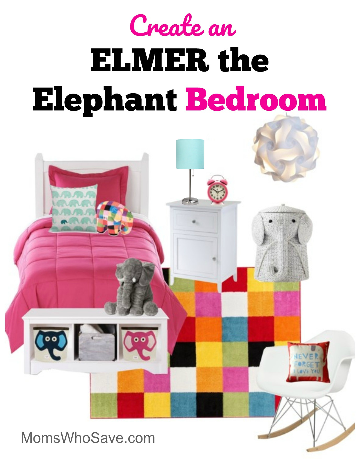 elmer the elephant bedroom