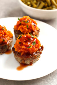 sweet potatoes meatloaf mini muffins