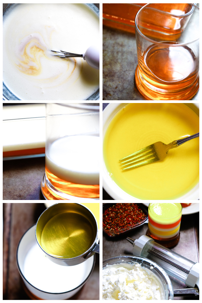 how to make candy corn jello cups