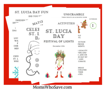 St. Lucia Day free printables