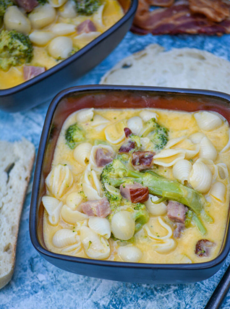 Mac Cheese Soup with Ham and Broccoli 9 762x1024 1