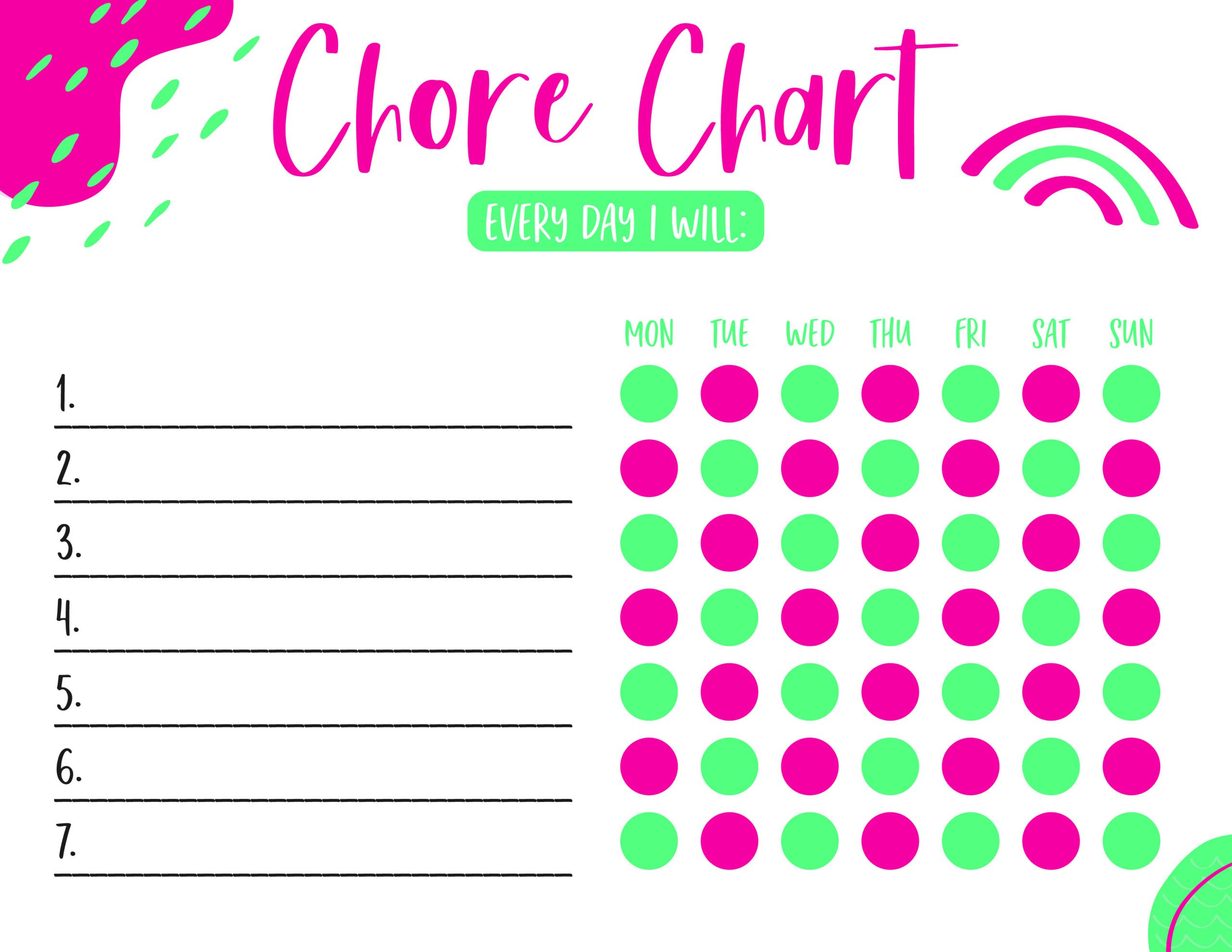 Chore Charts for Kids