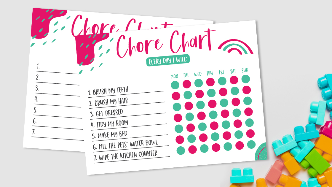 free kids chore chart