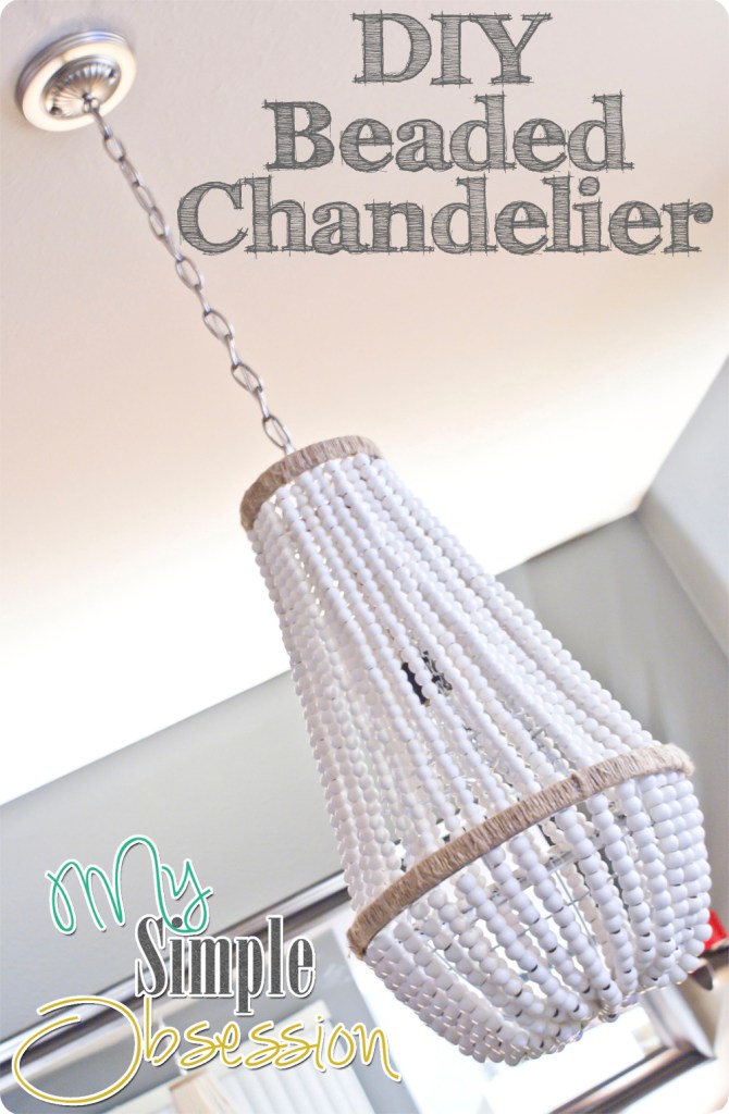 bead chandelier