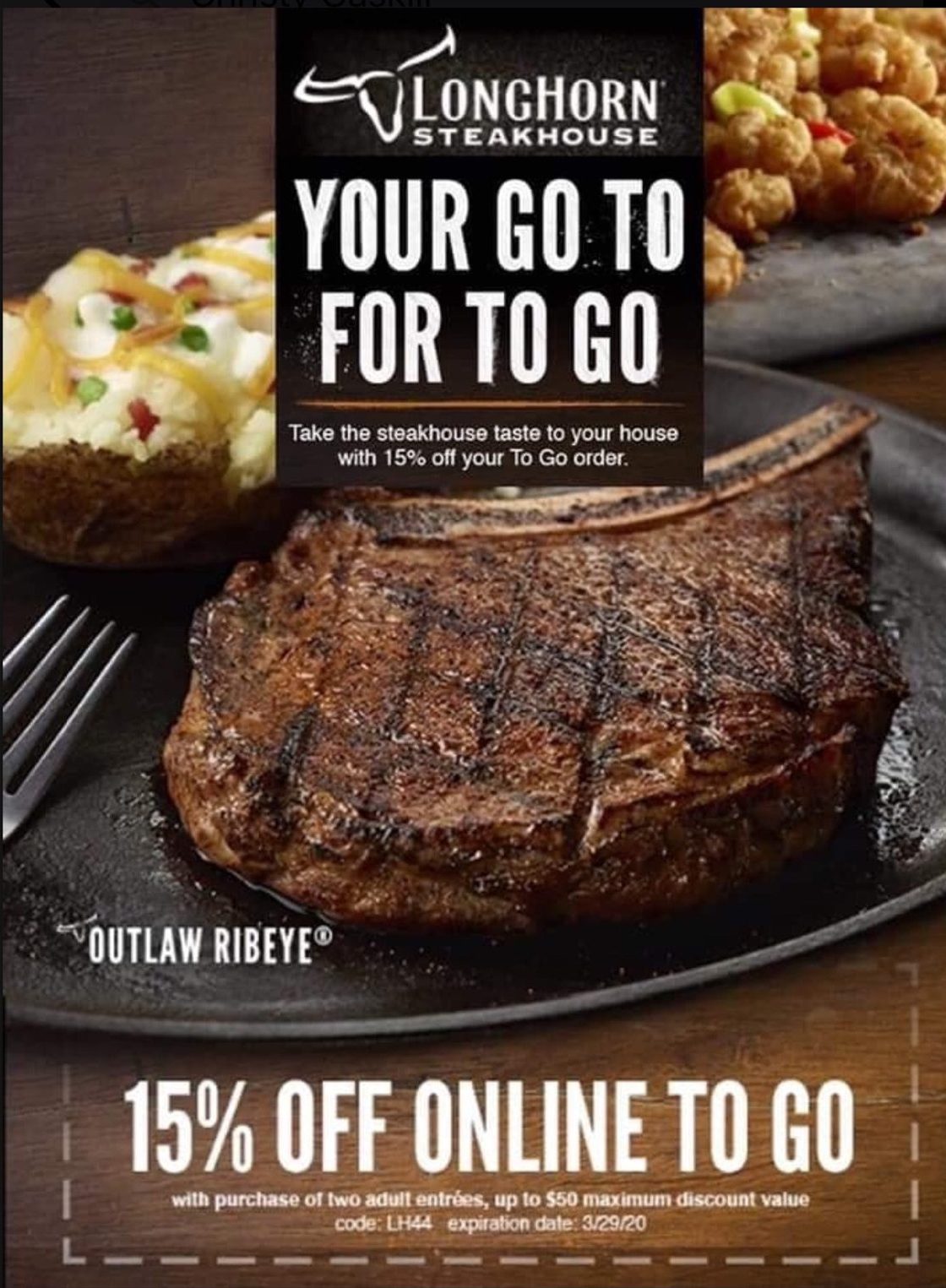longhorn steakhouse takeout coupon