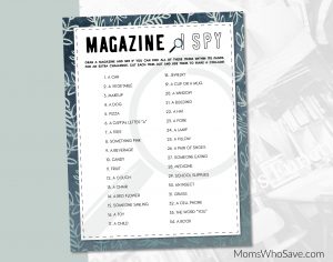 I SPY Game Printable