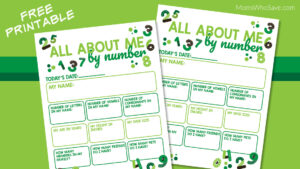 all about me worksheet printable