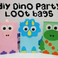 32 Fun DIY Ideas for a Dinosaur-Themed Birthday Party 26 Image for Dinosaur Themed Party Bags - Free Printable Templates