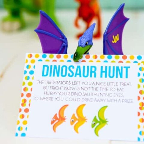 32 Fun DIY Ideas for a Dinosaur-Themed Birthday Party 21 Image for Free Printable Dinosaur Hunt for Kids
