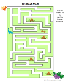 dinosaur game maze