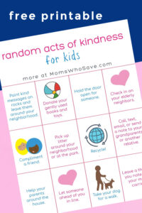 Random acts of kindness list