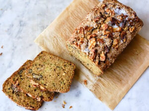 Zucchini Bread With Walnuts and Raisins