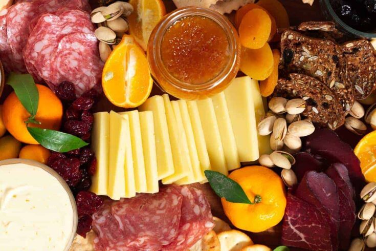 Winter Meat and Cheese Board Horizontal
