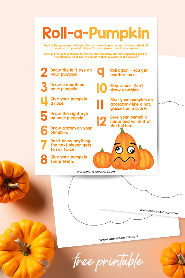 Pumpkin game printable 