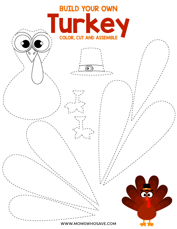 Printable turkey template 