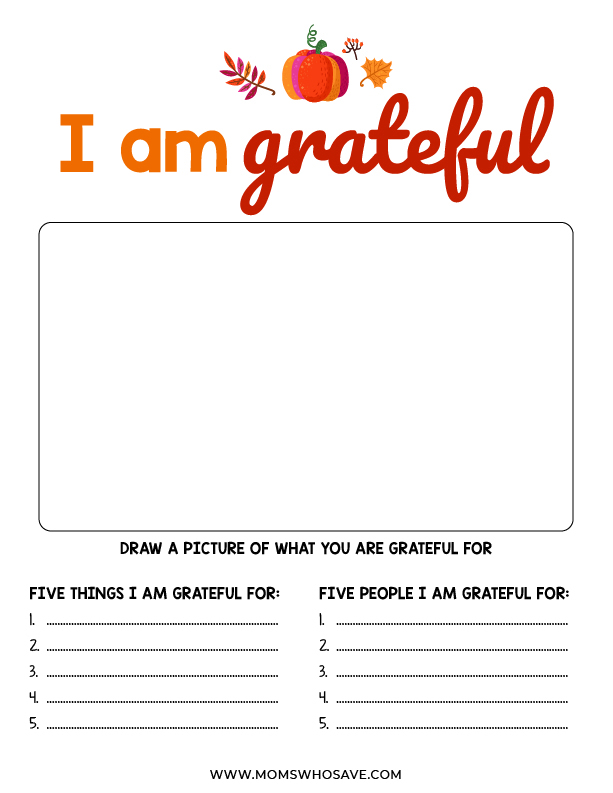 Thanksgiving Gratitude Printable