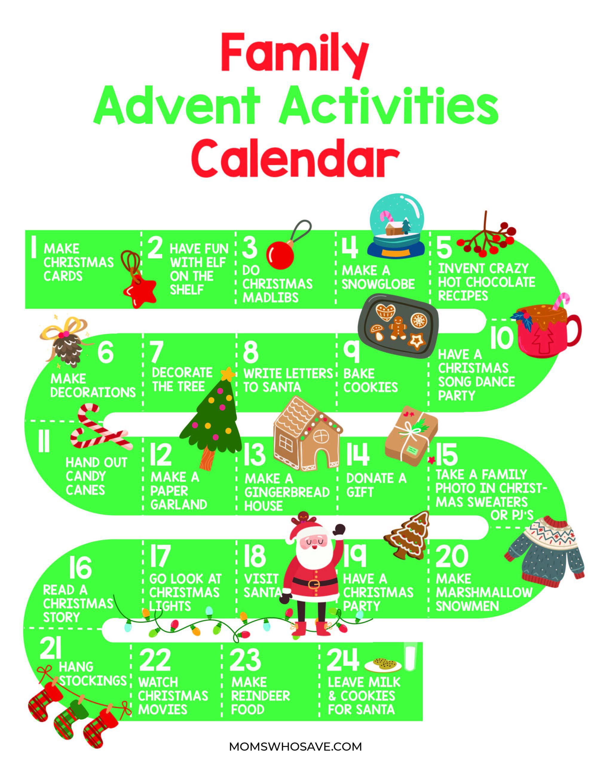 advent calendar activities 
