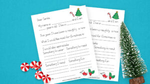 Christmas letter to santa template