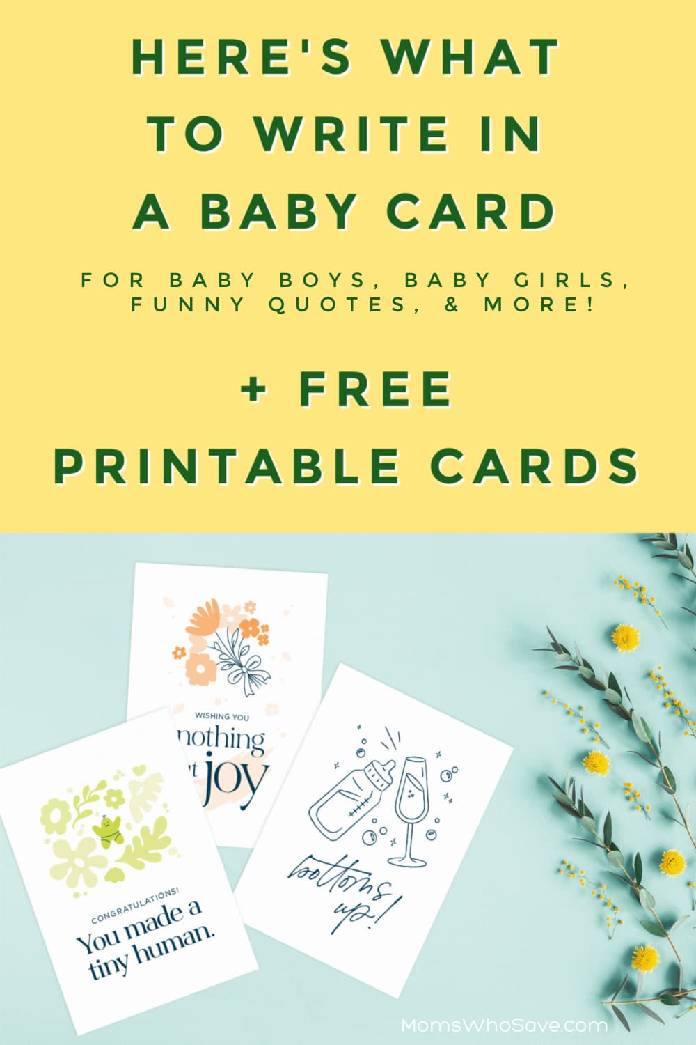 What to Write in a Baby Card